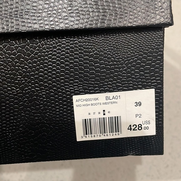 The Kooples, black, size 39 mid high western boots. - Picture 6 of 6